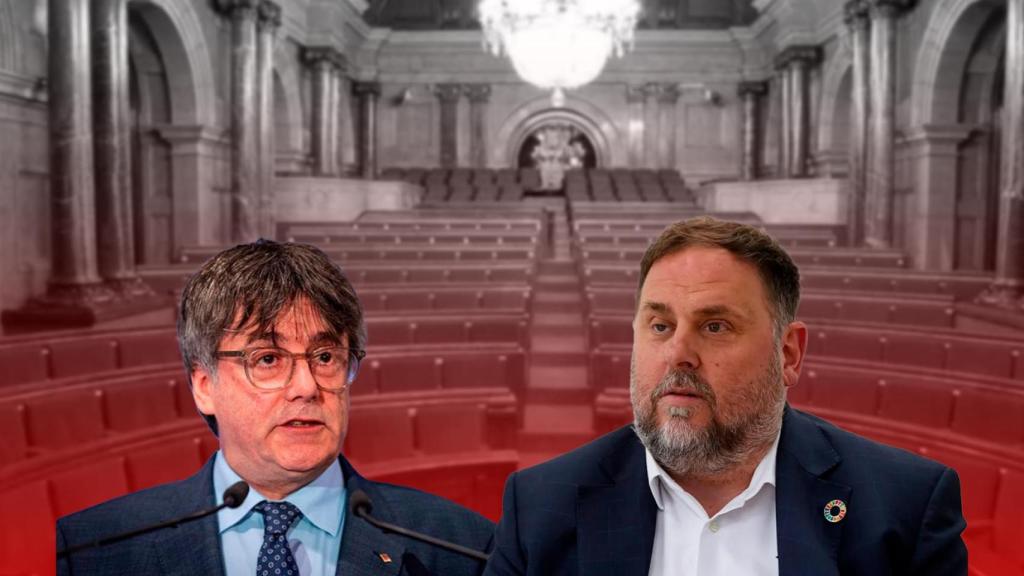 Fotomontaje de Carles Puigdemont y Oriol Junqueras