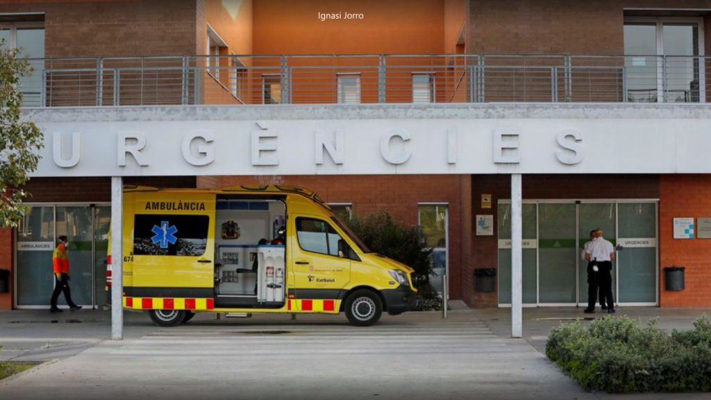 Una ambulancia en unas urgencias hospitalarias