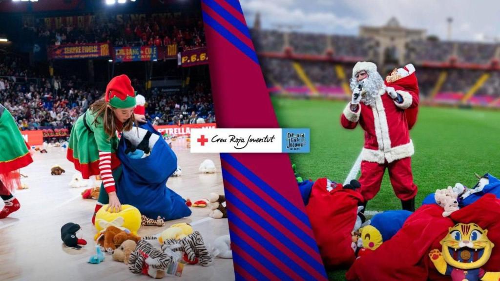 Recogida de peluches solidaria del Barça para estas navidades