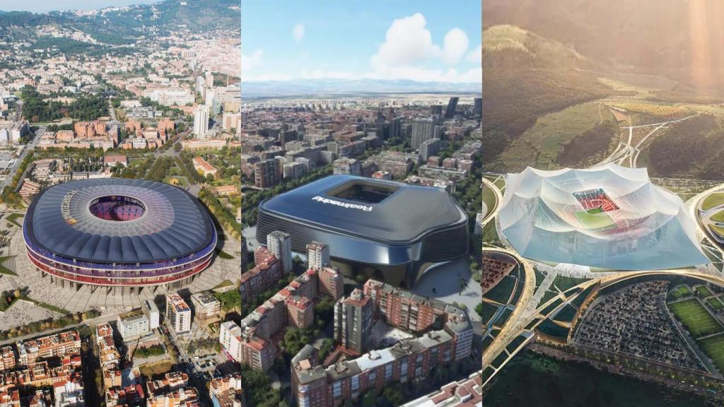 Camp Nou, Santiago Bernabéu y Stade Hassan II, candidatos a la final del Mundial 2030