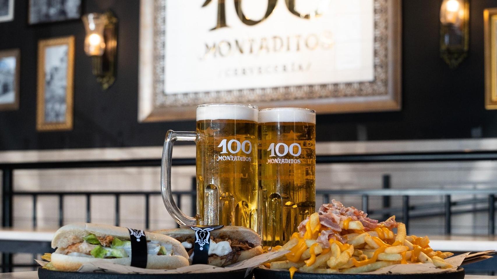Productos que se pueden degustar en 100 Montaditos