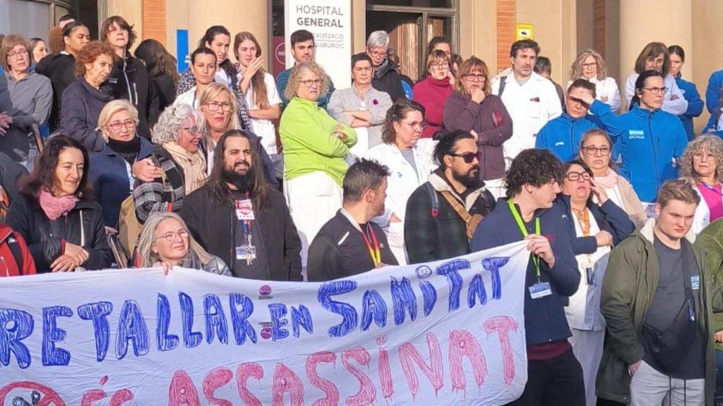 La protesta en Vall d'Hebron hoy