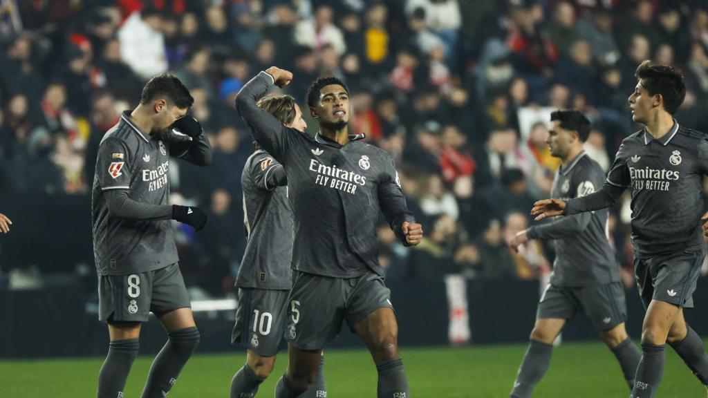 La euforia de Jude Bellingham tras marcar un gol contra el Rayo Vallecano