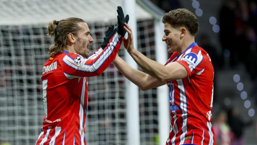 Antoine Griezmann y Julián Álvarez lideran una victoria del Atlético de Madrid