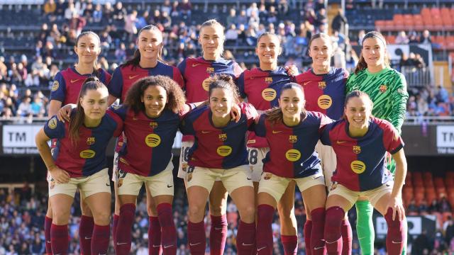 El once titular del Barça Femenino en casa del Valencia