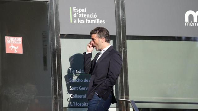 El empresario Gonzalo Rodès, uno de los asistentes al velatorio de Isak Andic en el Tanatorio de Les Corts, en Barcelona