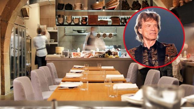 Fotomontaje Mick Jagger y restaurante Estimar