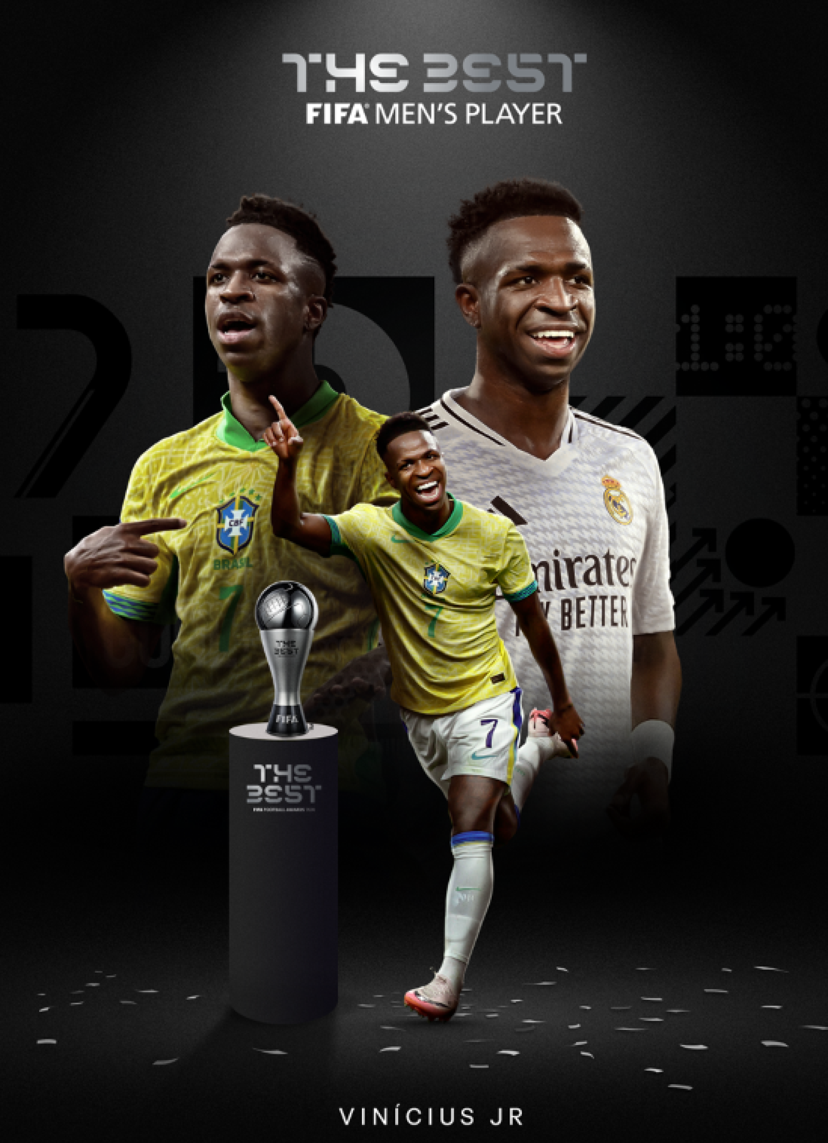 Vinicius Jr se impone a Rodri Hernández en el premio The Best a mejor jugador