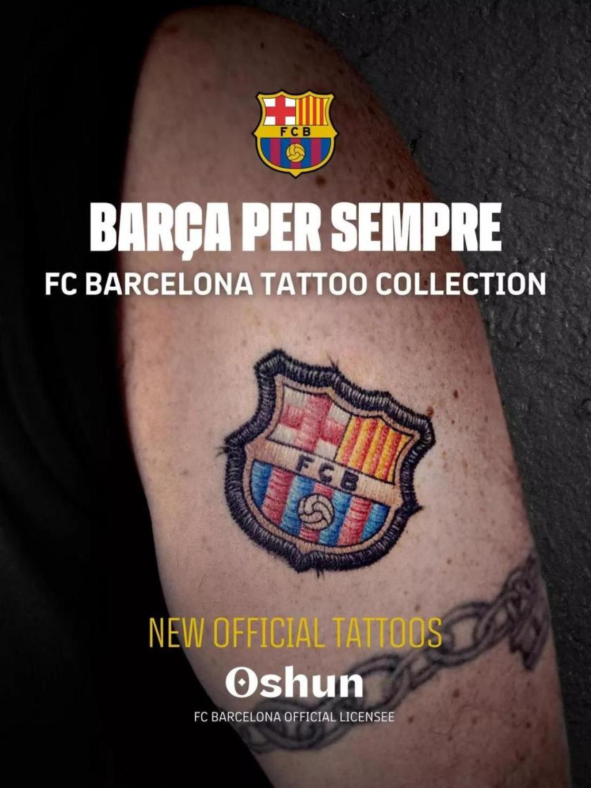 El Barça presenta su nueva línea de tatuajes por el 125 aniversario