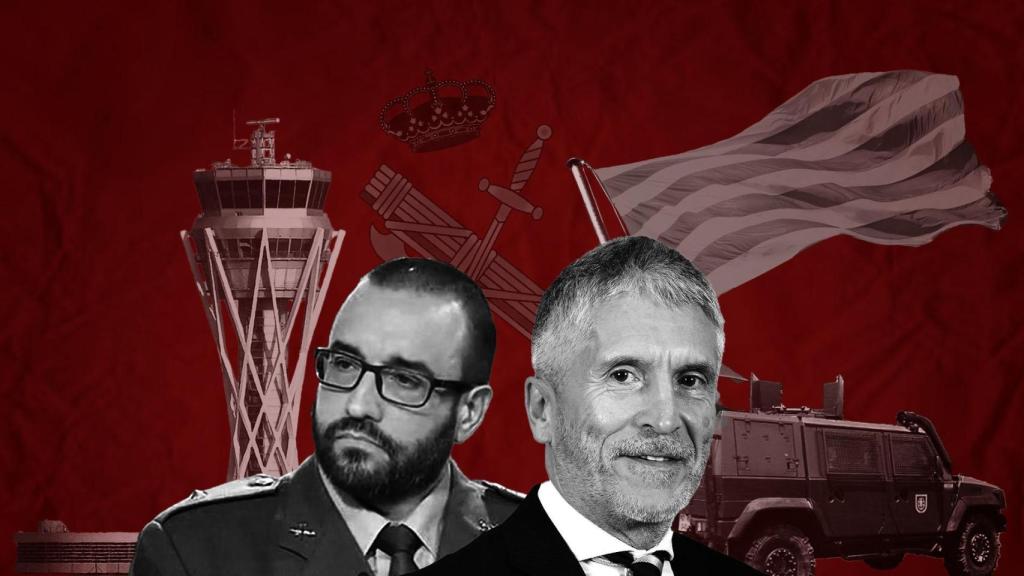 El coronel de la Guardia Civil, Daniel Baena, y el ministro de Interior, Fernando Grande-Marlaska