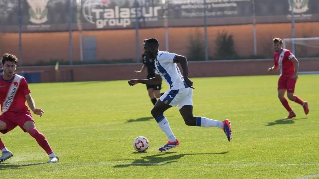 Lamini Fati, en un partido con el Leganés B antes de fichar por el Real Madrid