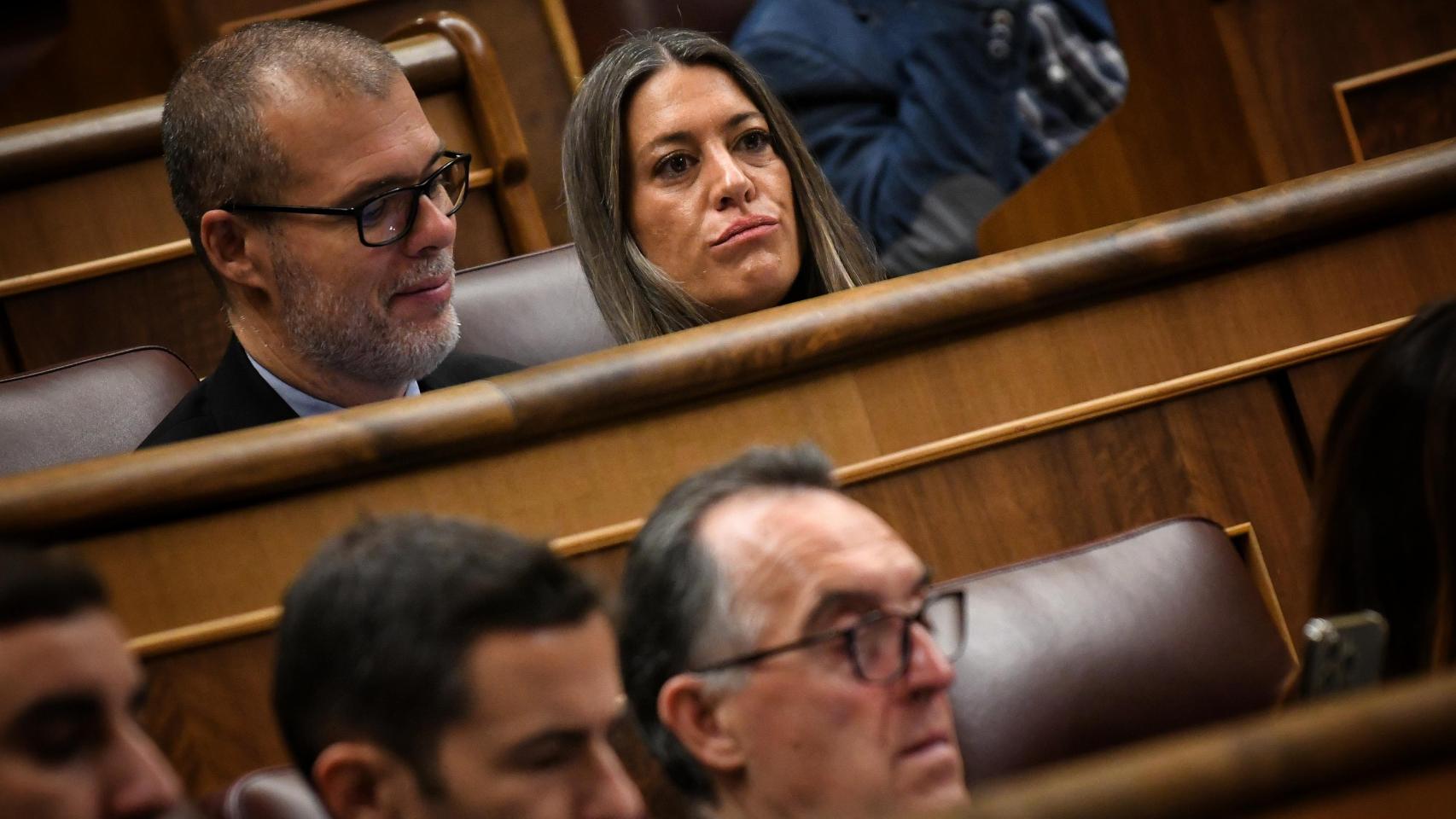 La portavoz de Junts en el Congreso, Miriam Nogueras, durante un pleno en el Congreso de los Diputados