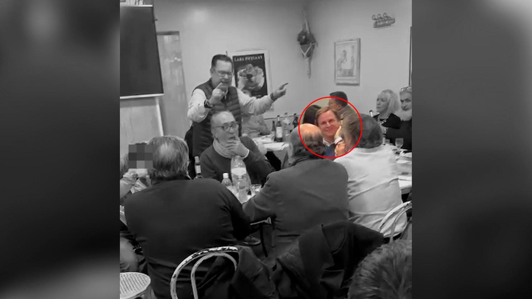 Joan Garriga, 'número dos' de Vox, en la cena con gritos franquistas