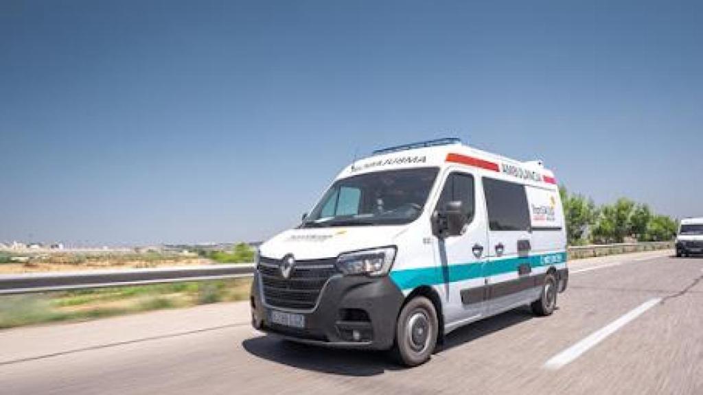 Imagen de una ambulancia de Transalud, actual adjudicataria del servicio