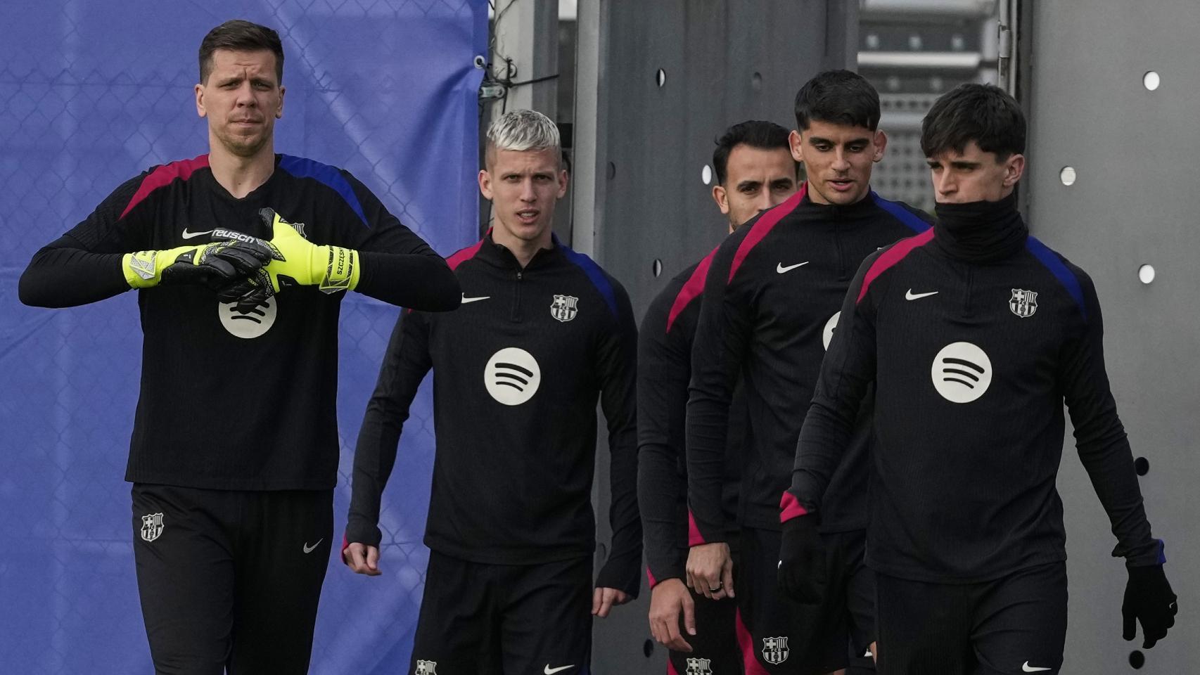 Los jugadores del Barça de Flick se preparan para el partido contra el Barbastro