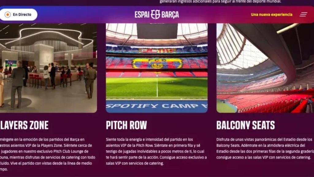 Las ofertas para los asientos VIP del futuro Camp Nou