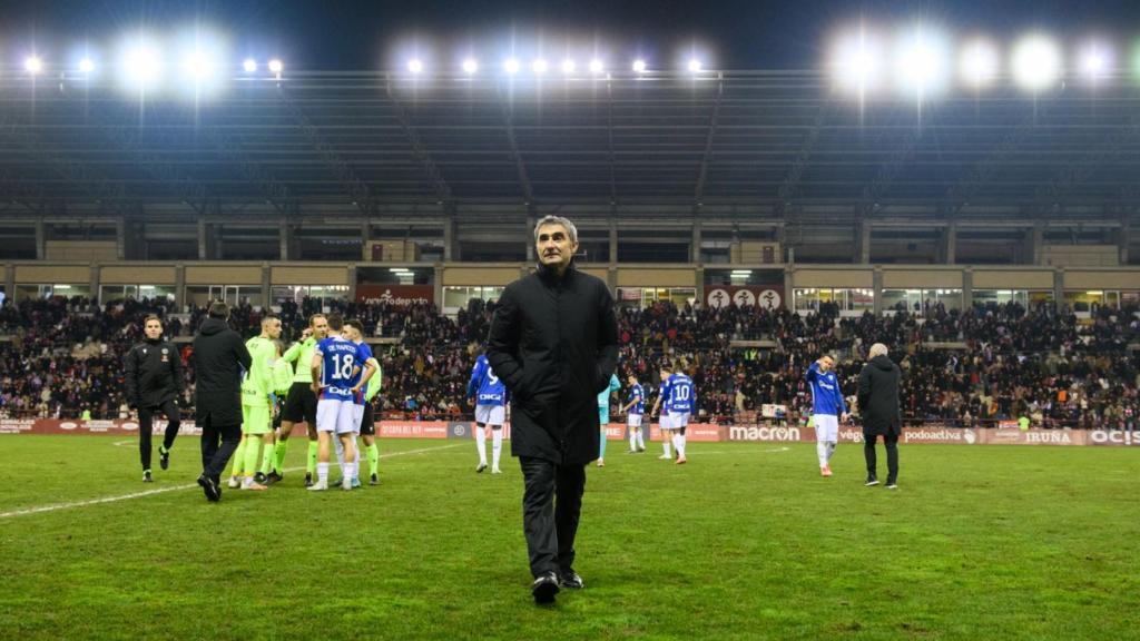 Ernesto Valverde, entrenador del Athletic Club, después de un partido de Copa del Rey