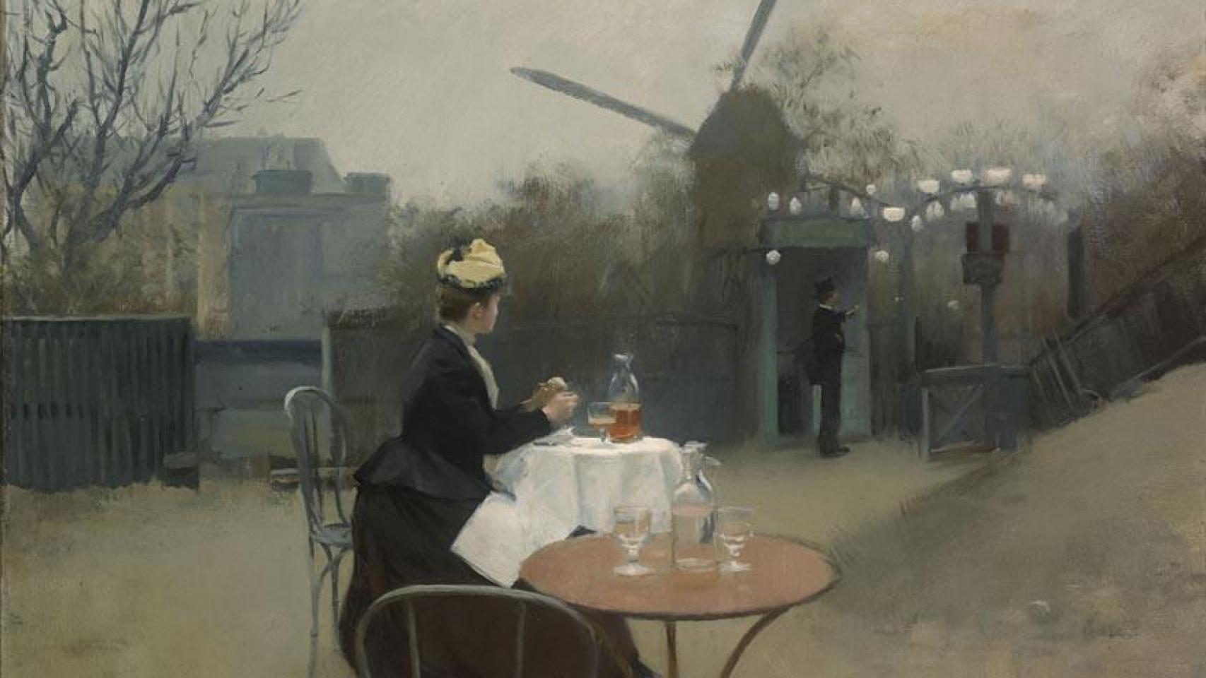 'Plein air', de Ramon Casas, (1891, MNAC), en la muestra de Museu Picasso