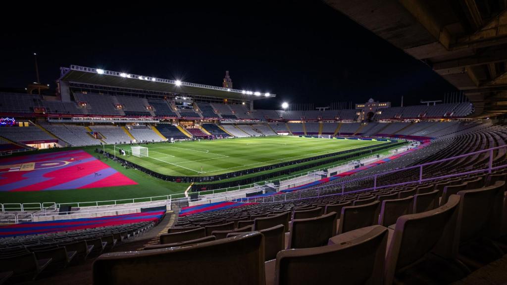 Montjuïc, el hogar provisional del Barça antes de un partido de Liga