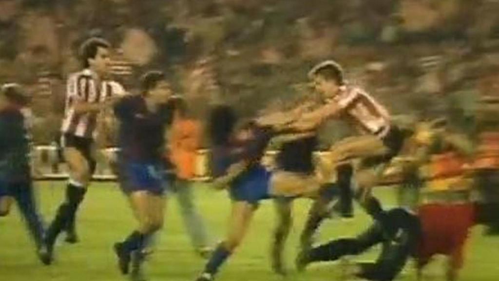 La batalla campal entre el Athletic Club y el Barça en 1984 tras la final de la Copa del Rey