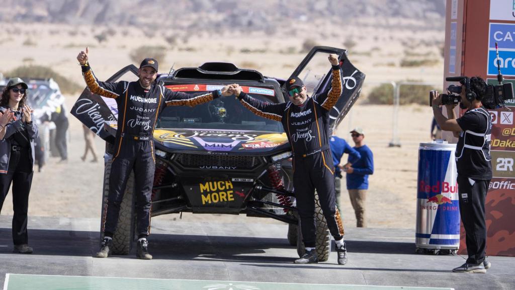 Ferran Jubany y Marc Solà durante la etapa prólogo del Dakar 2025 el 3 de enero