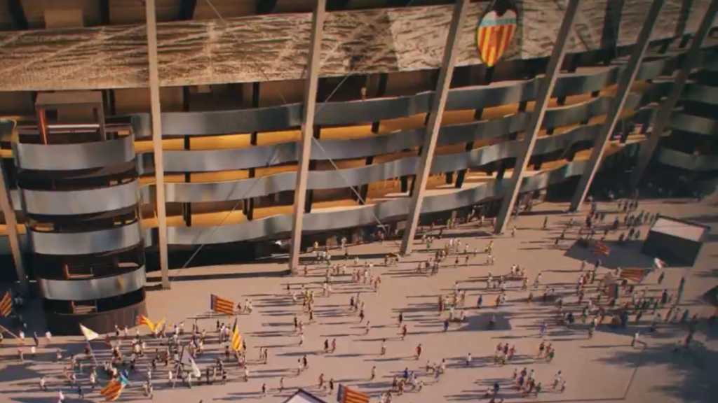 Fachada del Nou Mestalla