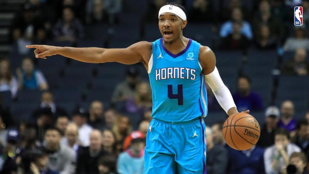 Devonte Graham, en un partido de la NBA con los Charlotte Hornets