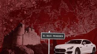 Montaje con el mapa del triángulo Cubelles, Cunit, Calafell, donde vienen de 'retiro' los narcos internacionales