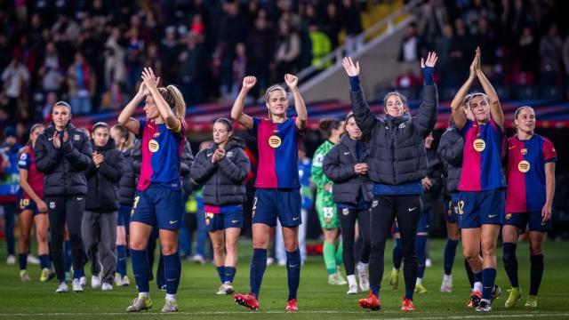 Las futbolistas del Barça Femenino agradecen el apoyo de la afición