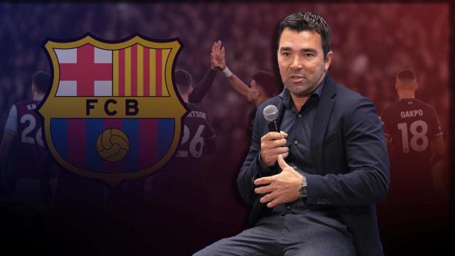 Deco, director deportivo del Barça, en un fotomontaje