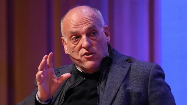 Javier Tebas, durante una entrevista en una imagen de archivo