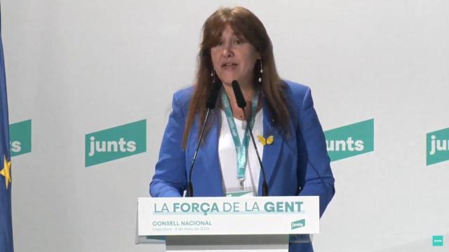 La presidenta de Junts, Laura Borràs