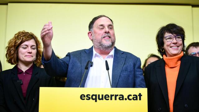 Oriol Junqueras, tras ser reelegido presidente de ERC