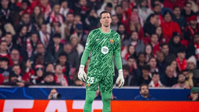 Szczesny, durante el partido del Barça contra el Benfica