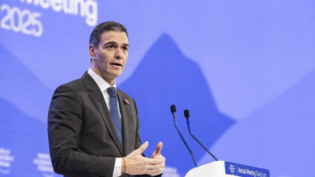 El presidente del Gobierno, Pedro Sánchez, en el foro de Davos / EP