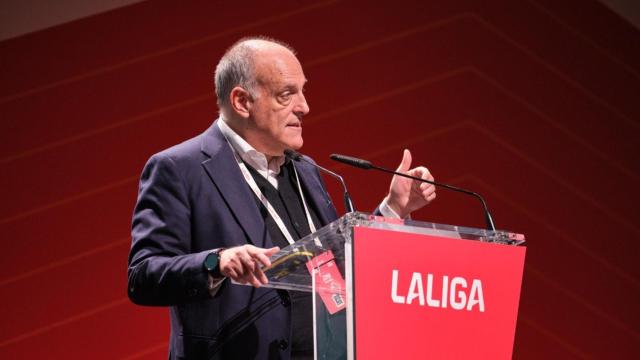 Javier Tebas, presidente de la Liga, en una imagen de archivo