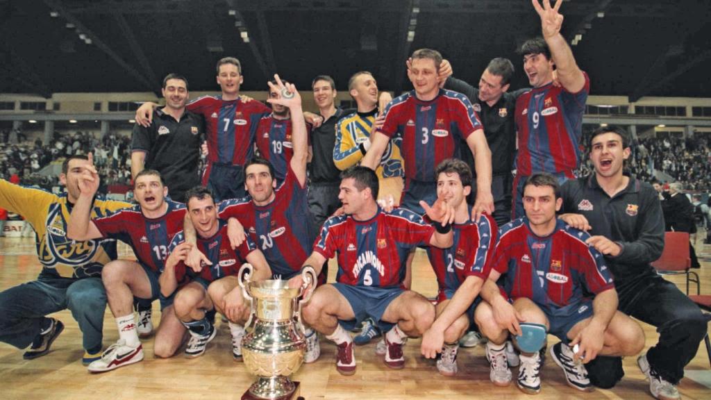 El Barça, campeón de Europa de balonmano en los años 90