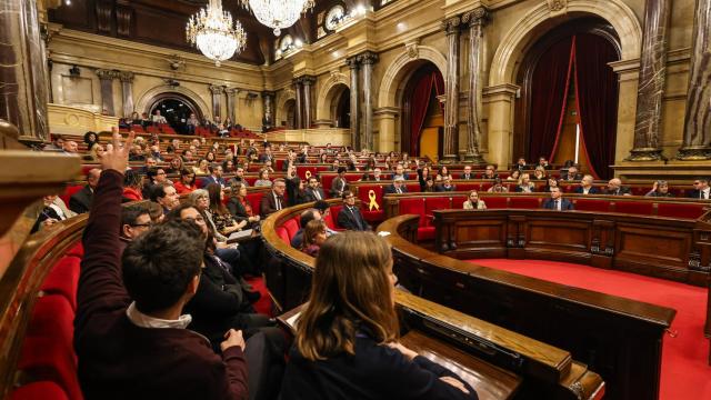 Imagen de la sesión del Parlament hoy