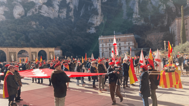 Carlistas celebran un acto en Montserrat