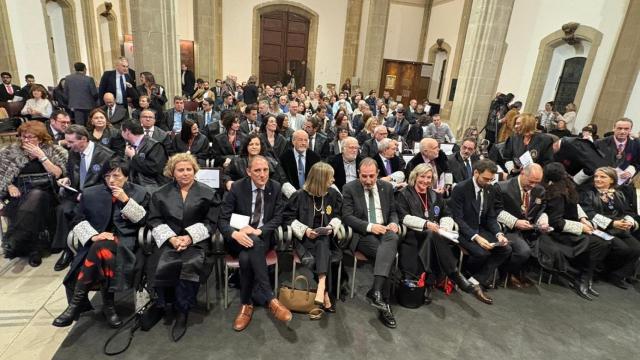 El acto de San Raimon de Penyafort del colegio de abogados de Lleida, en la Universidad de Cervera, con la presencia del conseller de Justicia y Calidad Democrática, Ramon Espadaler