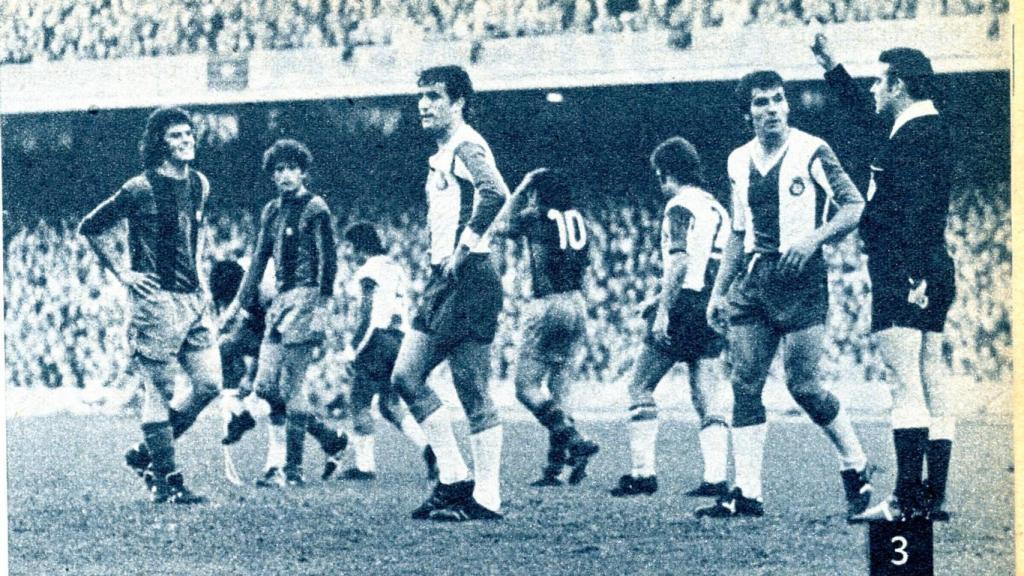 Franco Martínez, en un partido de Liga entre el Barça y el Espanyol