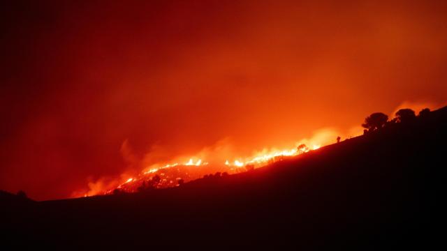 Incendio forestal de Portbou, el 4 de agosto de 2023