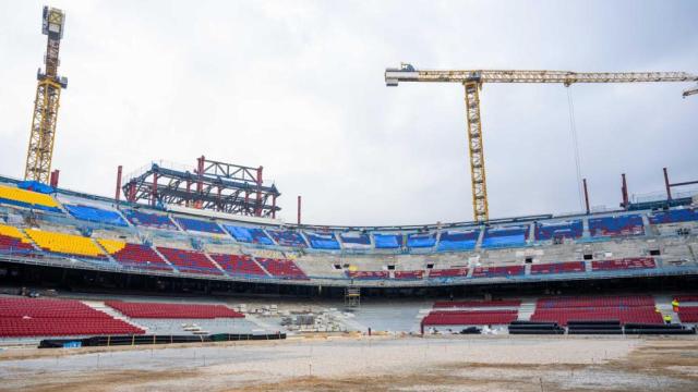 Los avances de las obras del nuevo Camp Nou, durante el mes de febrero