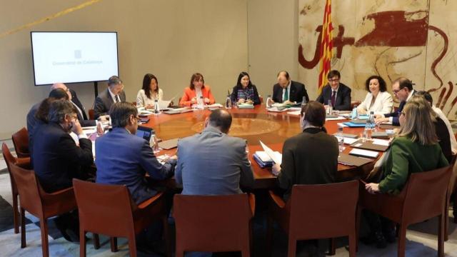 Reunión del Consell Executiu, encabezada por el presidente de la Generalitat, Salvador Illa