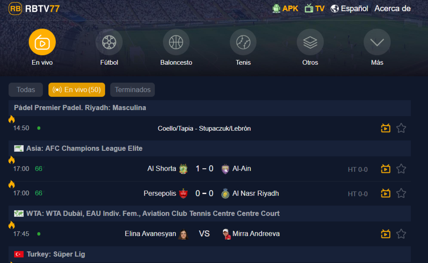 RBTV77, página web pirata para ver partidos de fútbol bloqueada por la Liga