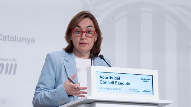 La consellera de Territorio, Vivienda y Transición Ecológica de la Generalitat, Sílvia Paneque, en una rueda de prensa tras el Consell Executiu