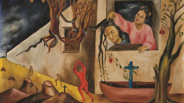 ‘Sueño y presentimiento’ (1947), óleo de María Izquierdo.