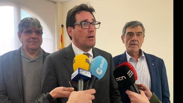 El secretario de Empresa y Competitividad, Jaume Baró, tras la reunión del órgano de gobierno del Fons de Transició Nuclear