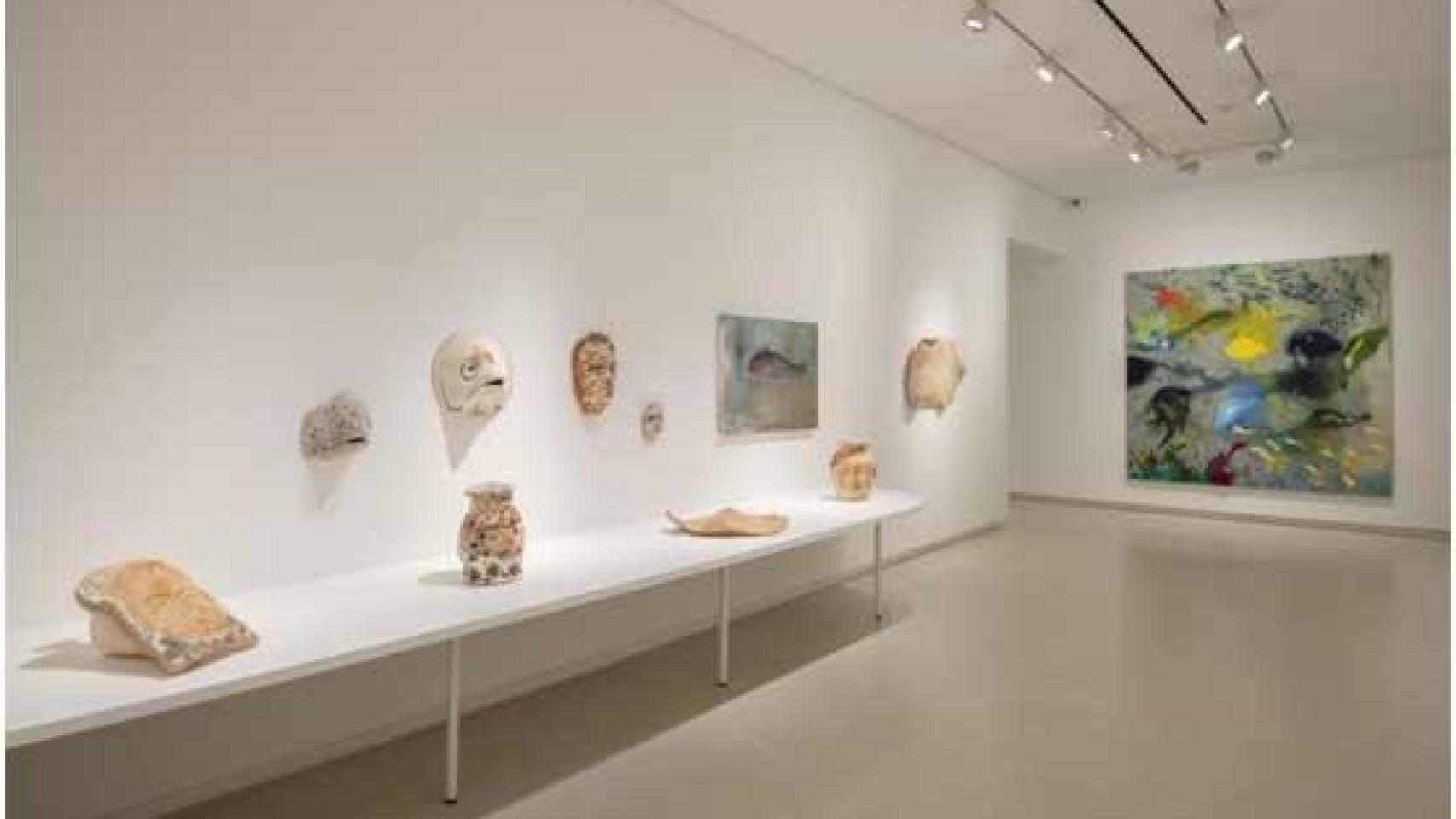 Detalle de la exposición de Barceló, en la galería Elvira González