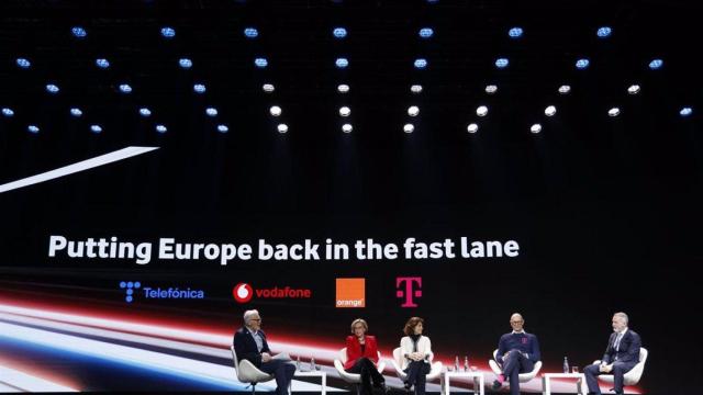 Los primeras espadas de Telefónica, Vodafone, Orange y Deutsche Telekom discuten en el MWC 2025